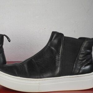 Women's Vagabond Zoe Black White Leather Platform Sneakers Shoes Boots 6.5